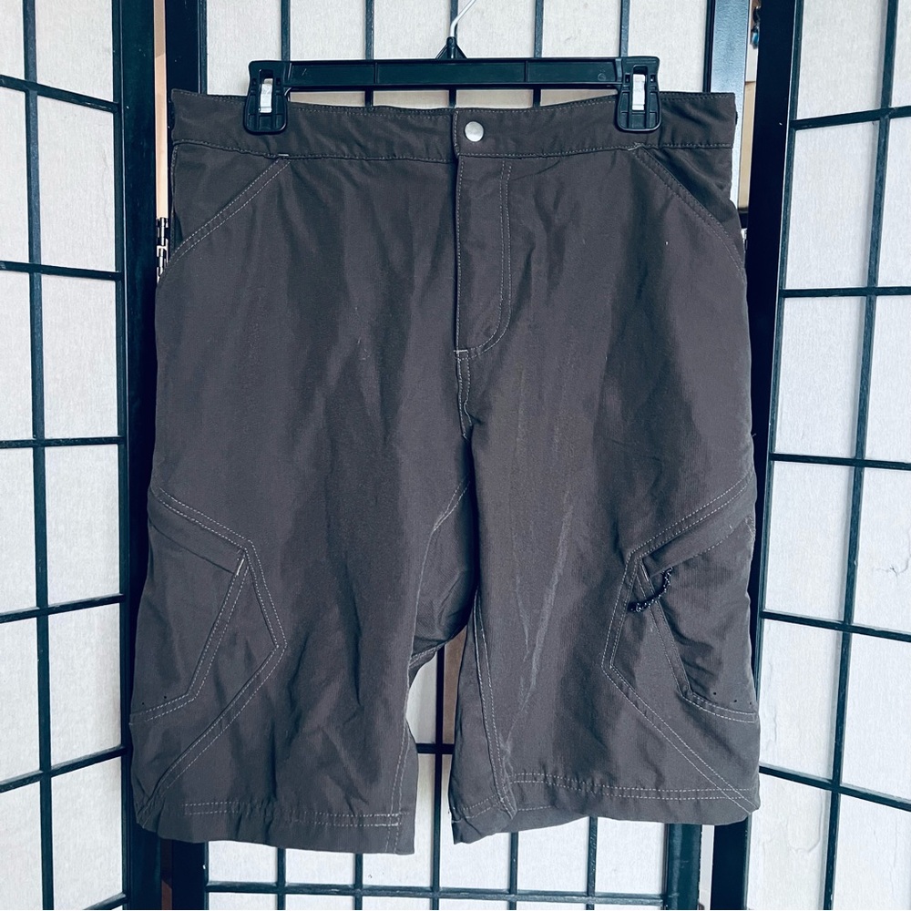 Novara rail double cycle shorts padded brown sz M